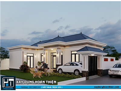 Biệt thự 1 tầng mái nhật tại Hải Phòng